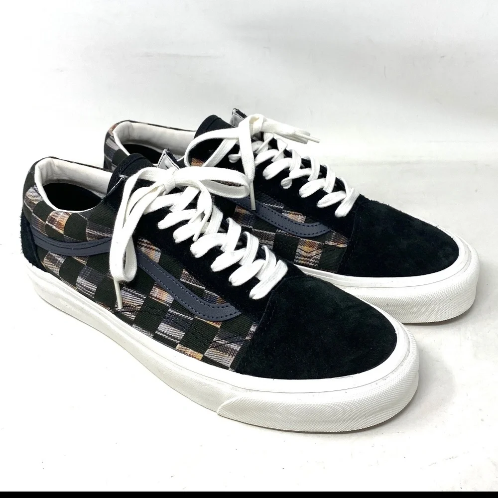 VANS Old Skool 36 DX Shoes Low Check Multi Men's Casual Suede Canvas VN0A4BVQJ4E - Picture 2 of 8